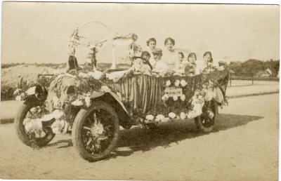 Untitled (Car with Flowers and People) 