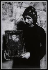 Coptic Monk With 900-Year-Old Icon, Monastery of St. Paul of Thebes 