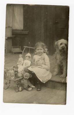 Untitled (Young Girl, Dog, and Toys) 