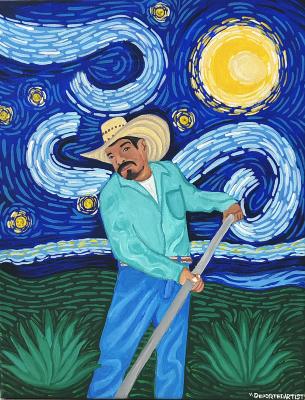 Campesino de la Noche Estrellada (Farm Worker of the Starry Night)