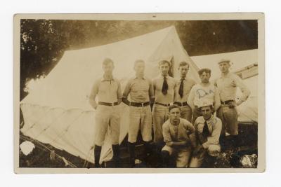 Untitled (Eight Men and Tent) 