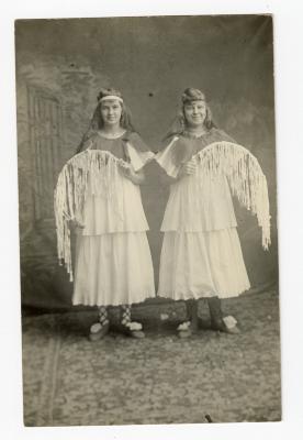 Untitled (Two girls in matching costumes)