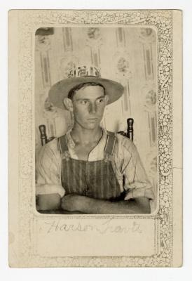 Untitled (Man in Hat labeled "Harson Travis")