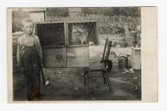 Untitled (Boy and Caged Raccoon) 