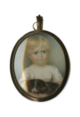 Miniature Portrait Necklace of J. Richardson