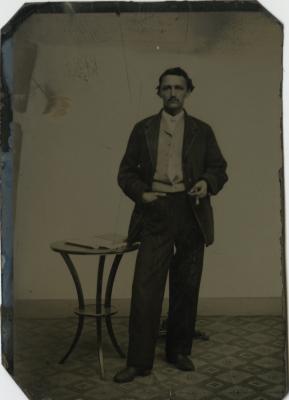 Untitled (Standing Man with Table)