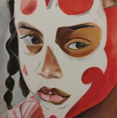 Painted Luchadora Girl