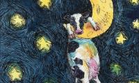 Untitled (Cow with Moon)